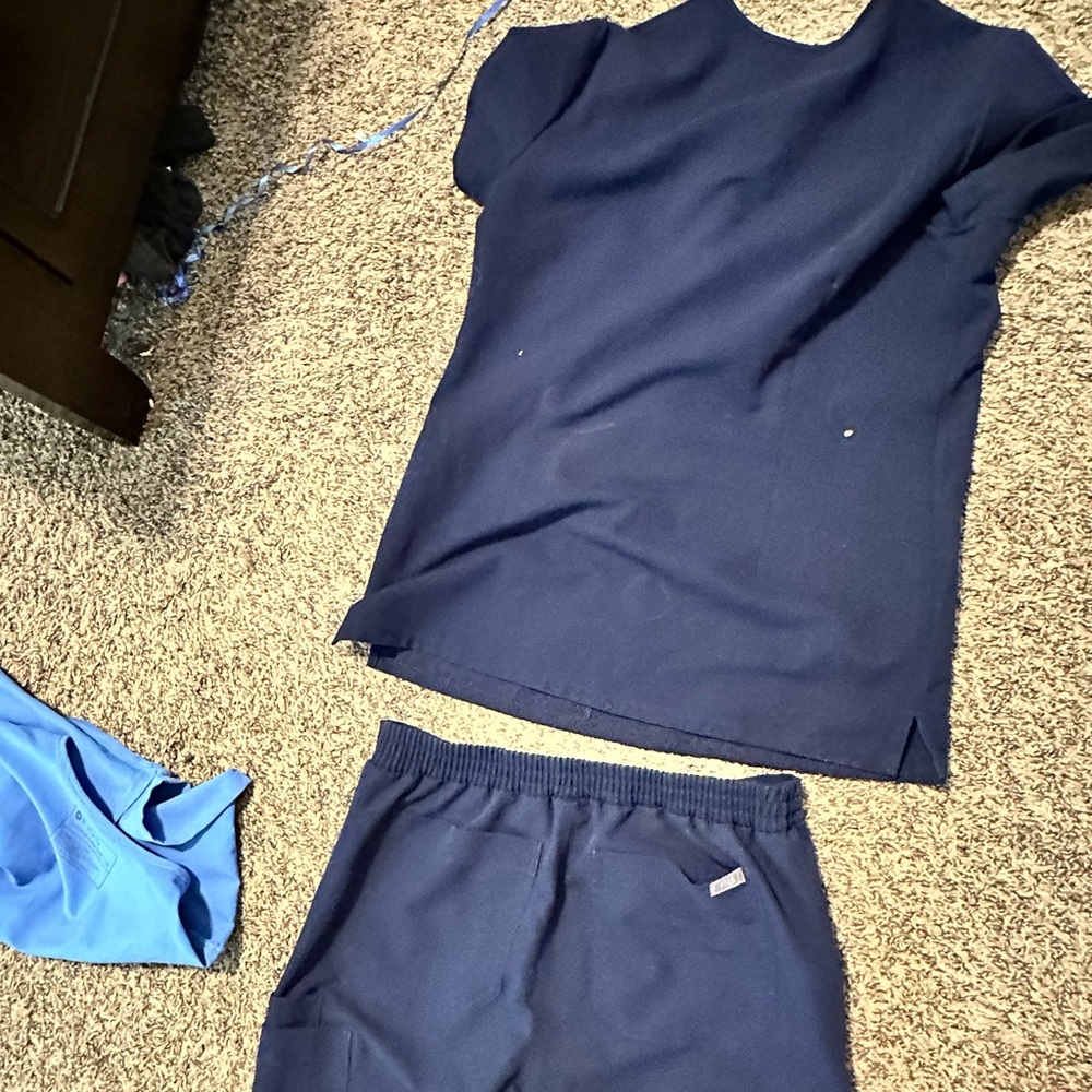 Navy blue Figs scrubs